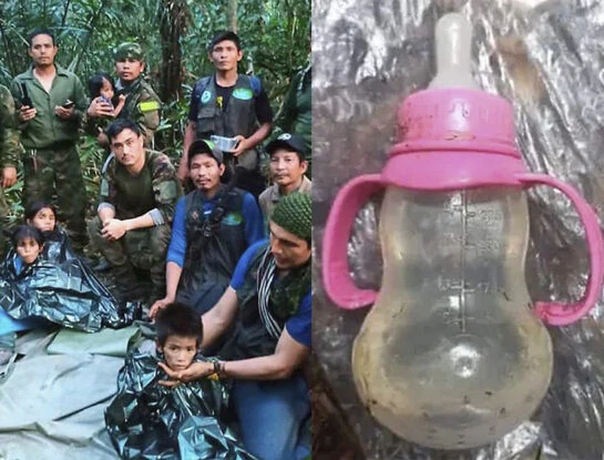 Las primeras fotos de los "niños milagro": fueron rescatados tras sobrevivir 40 días en la selva colombiana