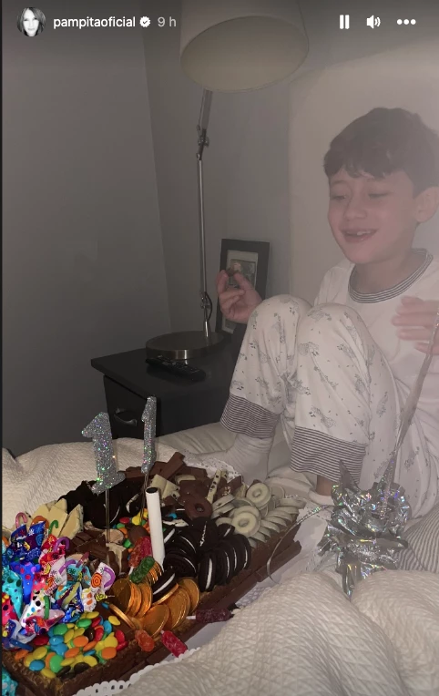 Beltrán Vicuña y el festejo sorpresa que le organizó su mamá, Pampita