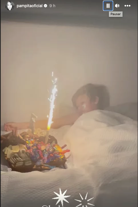 Beltrán Vicuña y el festejo sorpresa que le organizó su mamá, Pampita