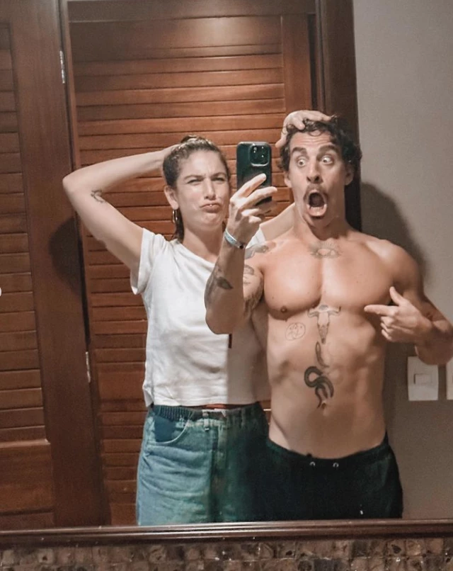 Juana Repetto en Brasil con sus hijos