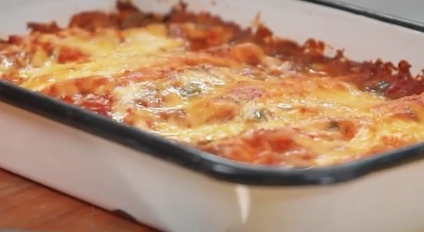 Canelones de espinaca
