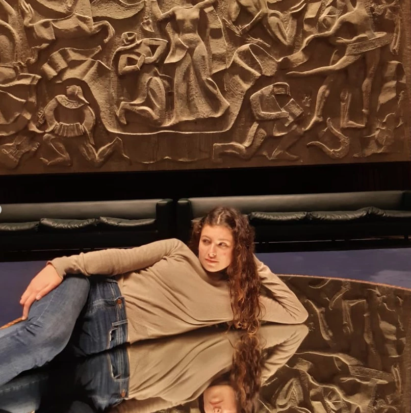 Violeta, una de las hijas de Federico Olivera y Soledad Villamil