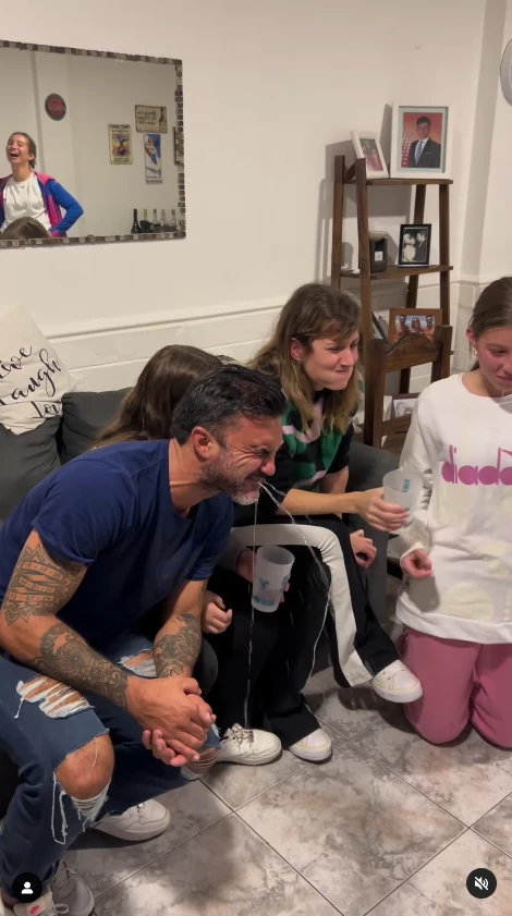 Indiana, Allegra y Sienna Cubero en familia