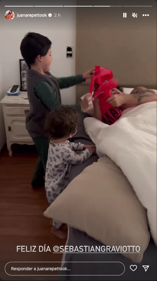 Toribio y Belisario saludaron a Sebastián Graviotto por el día del padre