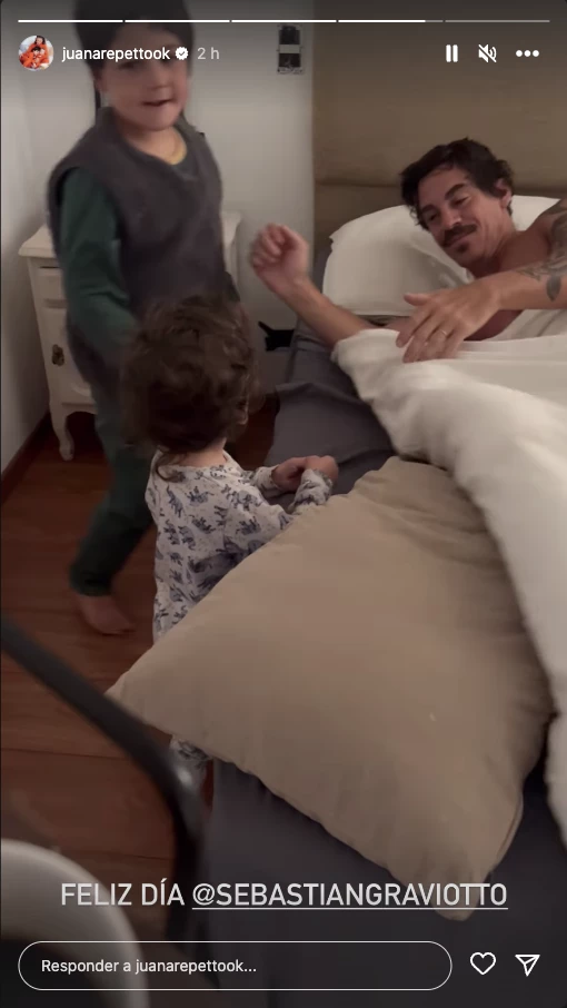 Toribio y Belisario saludaron a Sebastián Graviotto por el día del padre