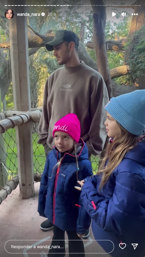 Wanda Nara, Mauro Icardi y los 5 chicos visitaron el bioparque de Escobar.