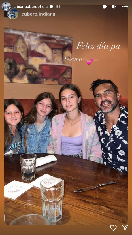 Mensaje de Indiana Para Fabián Cubero en el día del padre