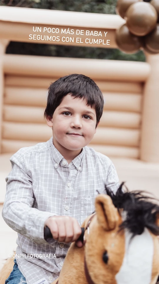 Cumpleaños de Belisario, el hijo de Juana Repetto