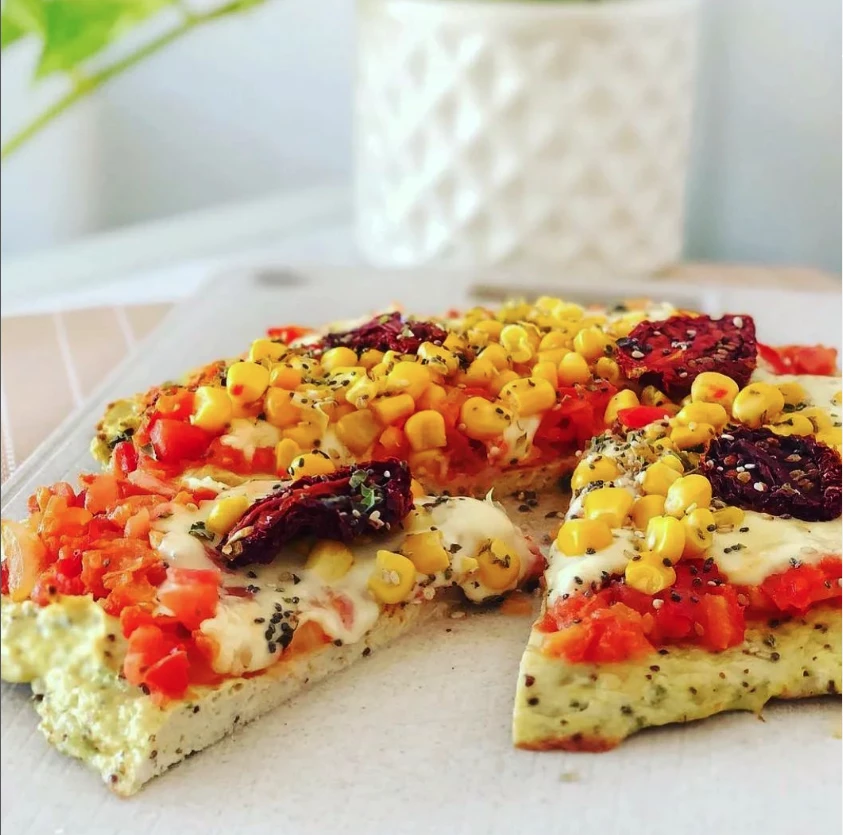 Pizza de pollo, receta de Estefania Pasquini