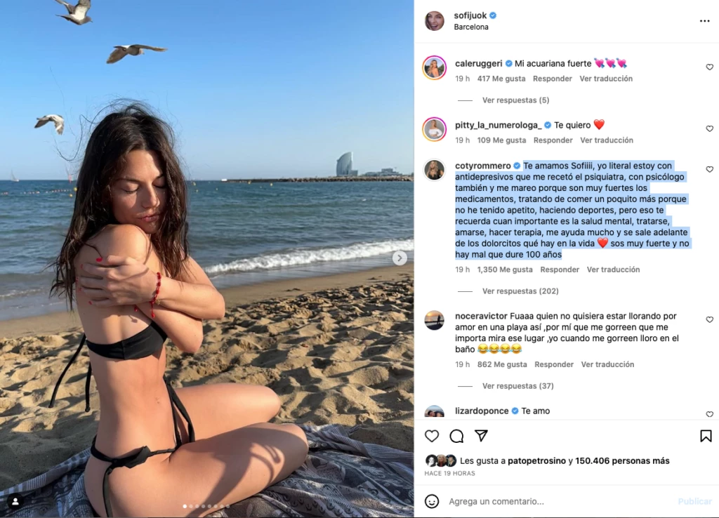 El posteo de Coty Romero para Jujuy Jiménez