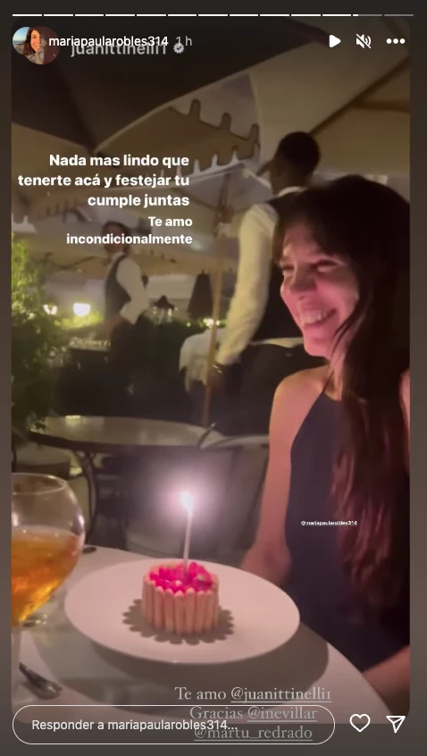 Paula Robles viajó a Francia para festejar su cumple con Juana Tinelli