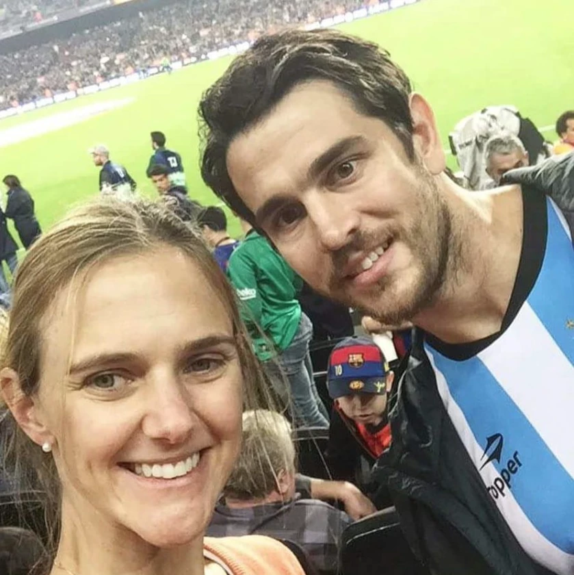 Paulina Trotz y Gonzalo Tiesi, su marido. 