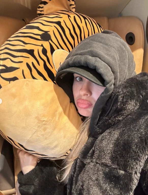 China Suárez en viaje a Uruguay.