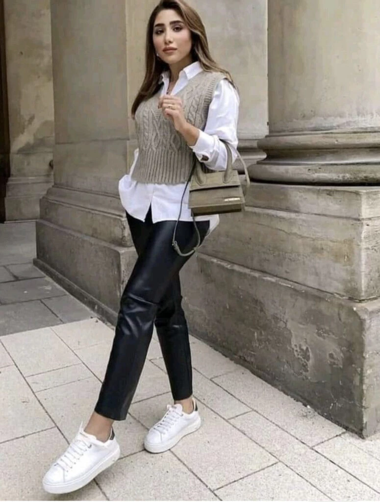 Chalecos tejidos, la prenda que vamos a necesitar este invierno. Foto: Pinterest.