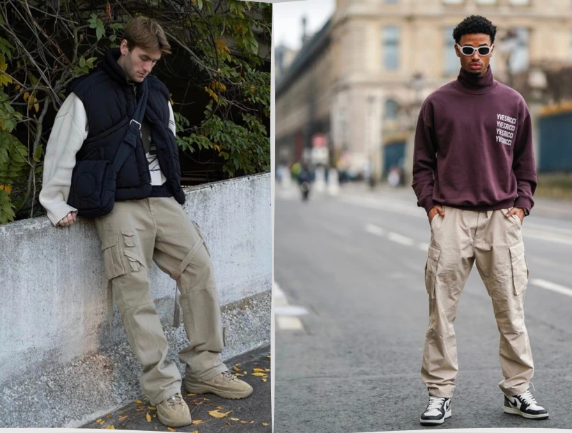 Destacada pantalones cargo