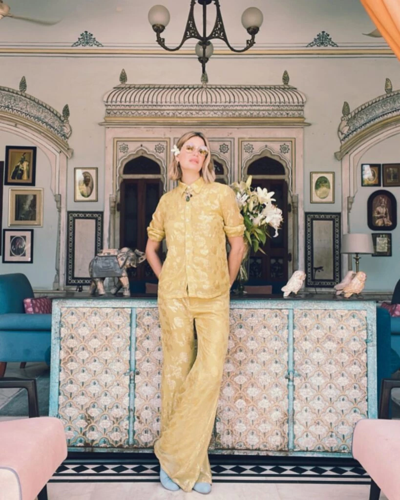 Dolores Barreiro deslumbró con su look en la India