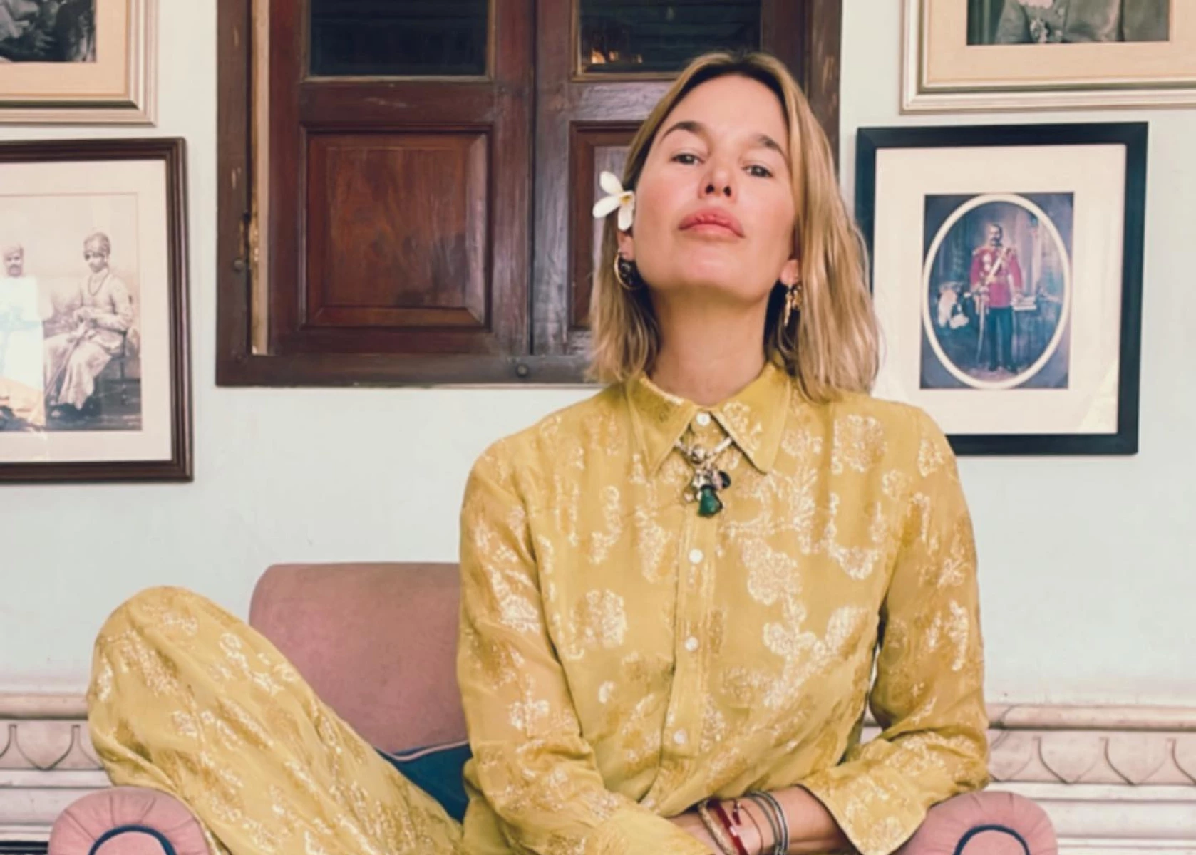 Dolores Barreiro mostró sus looks hippie chic en la India