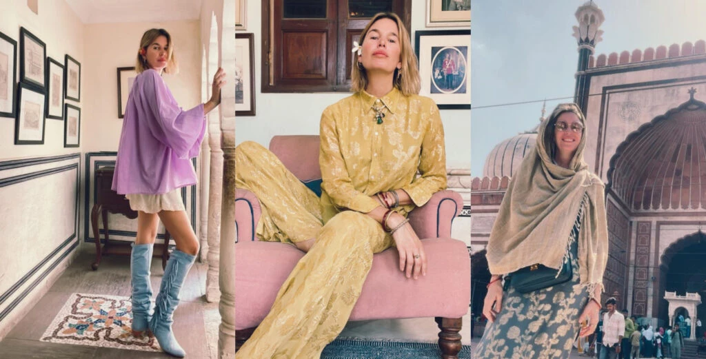 Dolores Barreiro mostró sus mejores looks hippie chic en la India