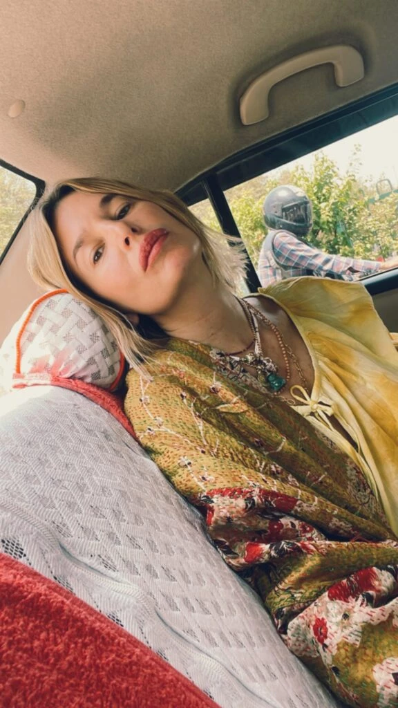 Dolores Barreiro se mostró feliz en la India