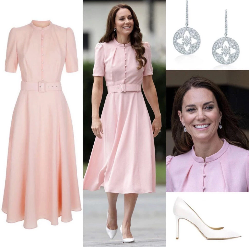El look súper femenino de Kate Middleton. Foto: Instagram.
