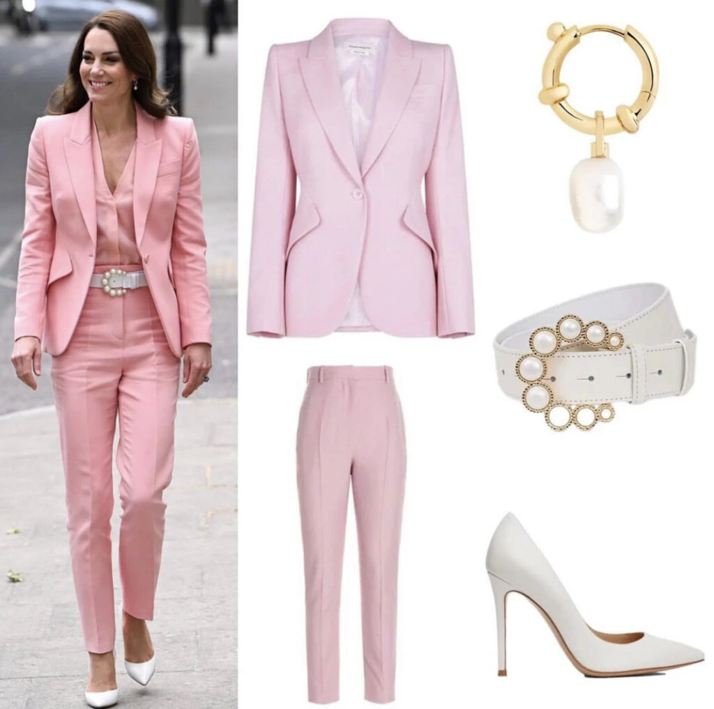 El rosa es el nuevo color favorito de Kate Middleton. Foto: Instagram.