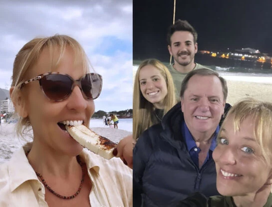 Las fotos del viaje de Jimena Monteverde a Río de Janeiro con su marido y su hija