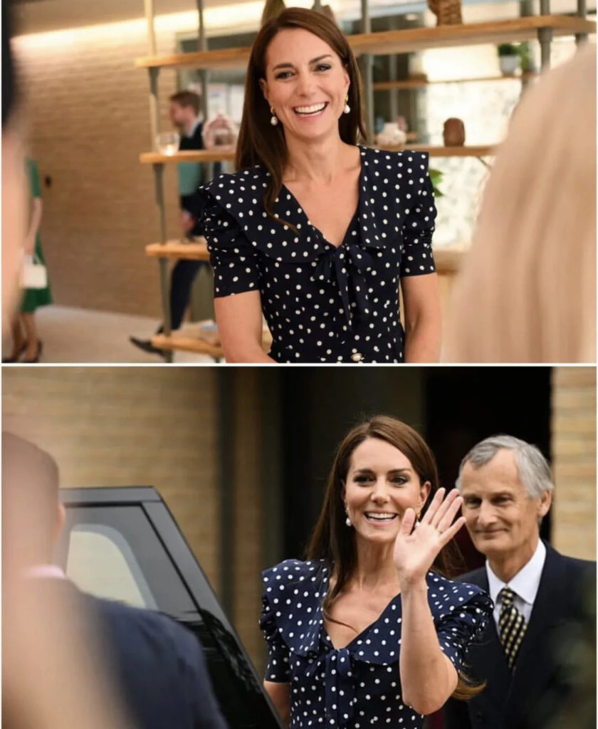 Kate Middleton apostó por los lunares. Foto: Instagram.