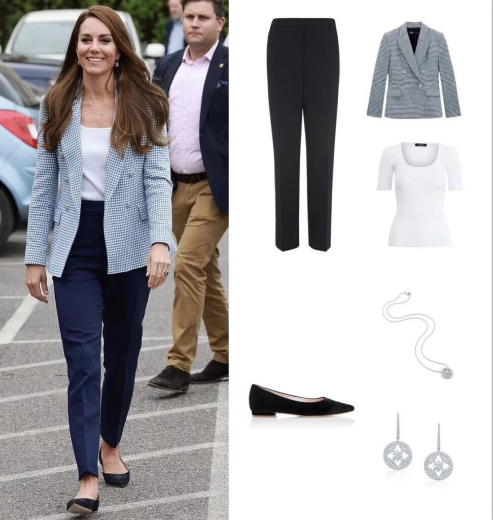 Kate Middleton llevó el look perfecto para usar en la oficina. Foto: Instagram.