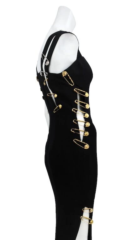 Vestido icono con ganchos de Versace