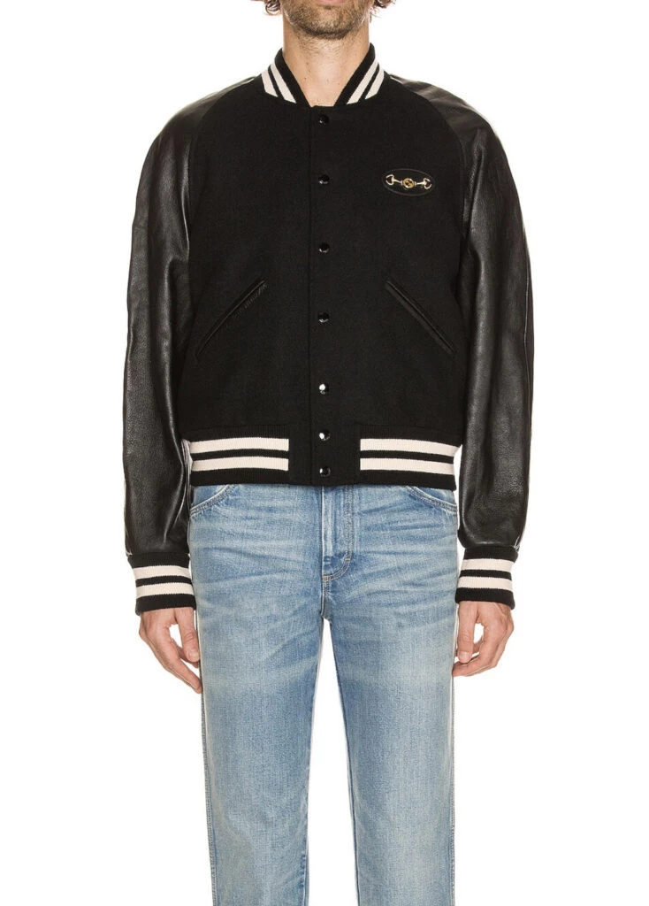 La China Suárez apostó por una varsity jacket de Gucci. Foto: web.