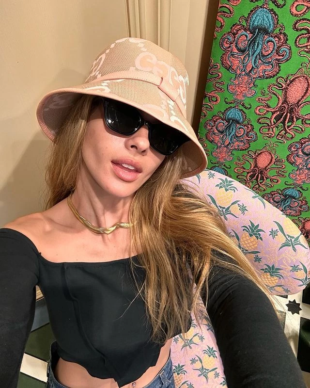 La China Suárez lució un exclusivo piluso de Gucci