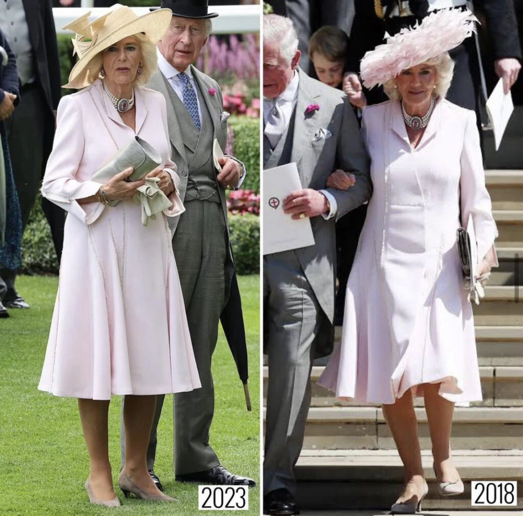 La Reina Camilla recicló vestido y sorprendió. Foto: Instagram.