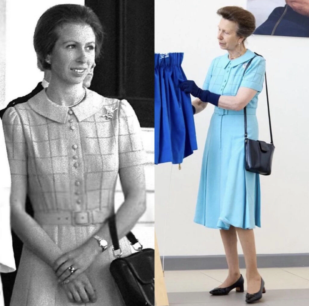 La princesa Ana con el mismo look que usó hace décadas