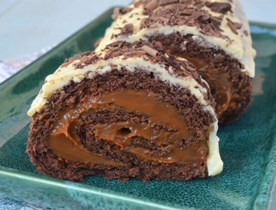 La receta de pionono de chocolate que se hace en simples pasos