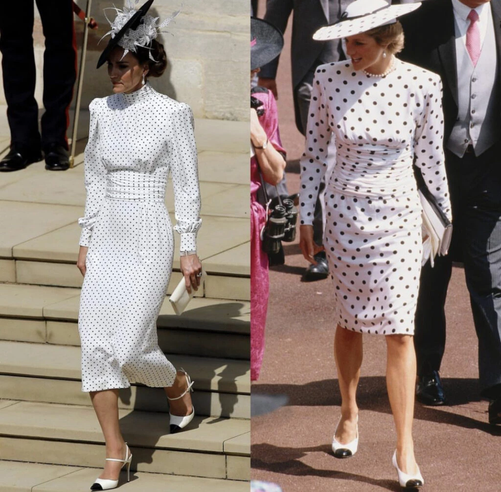 Lady Di y Kate Middleton con un vestido muy similar