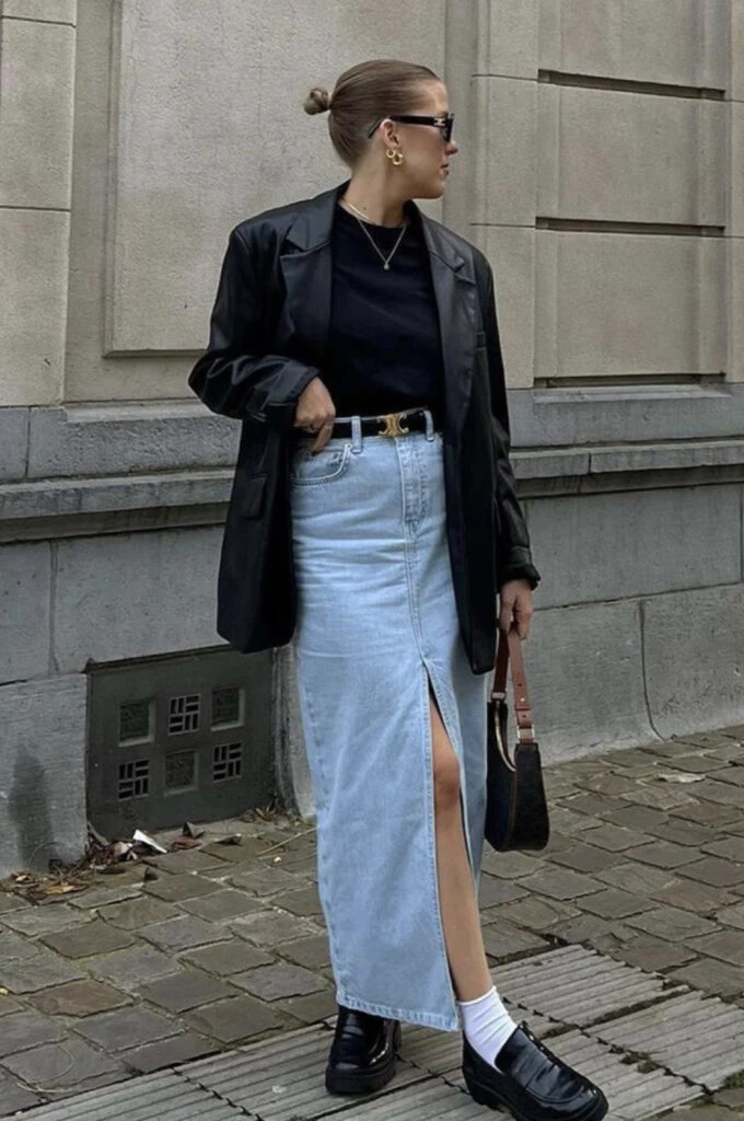 El jean se viene en todas sus variantes esta temporada. Foto: Pinterest.