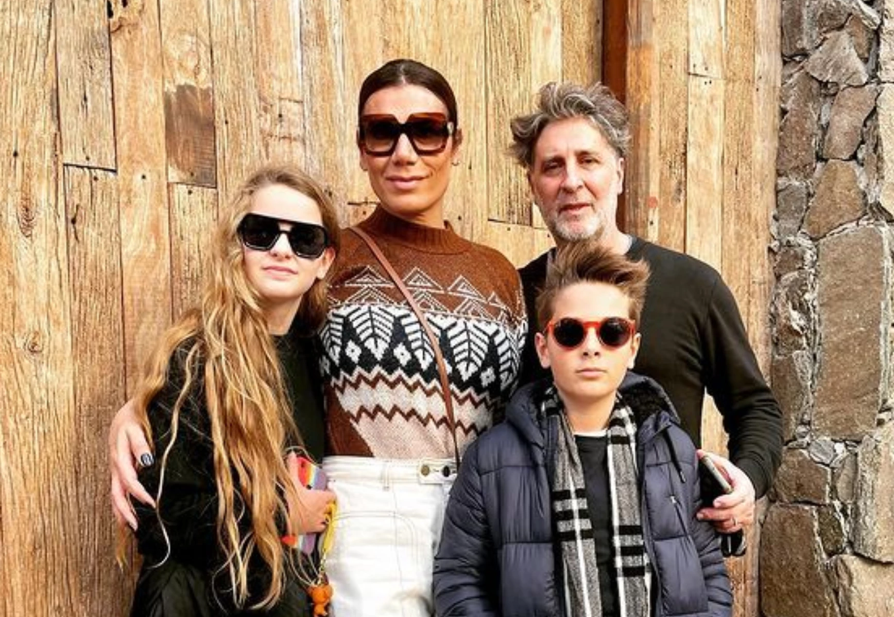 Los looks invernales de Flor de la V y sus hijos, Paul e Isabella