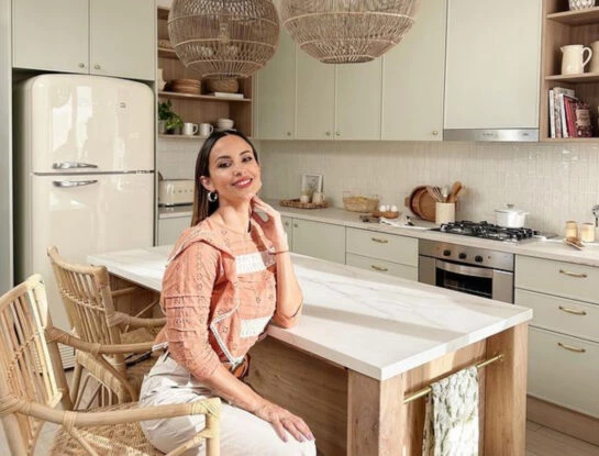 Lourdes Sánchez mostró cómo avanza la construcción de su nueva cocina