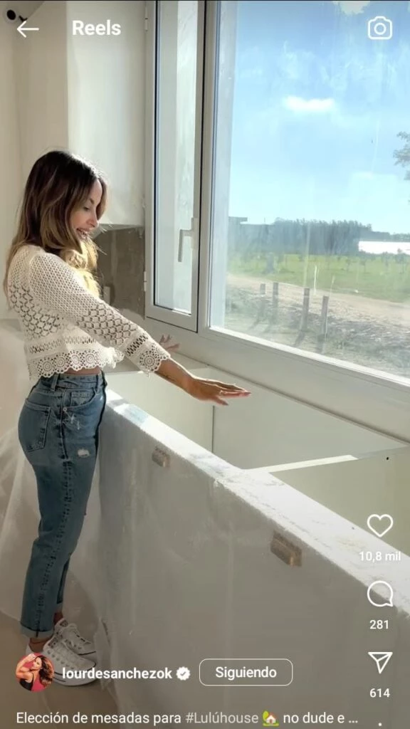 Lourdes Sánchez mostró los avances de su nueva cocina de Corrientes