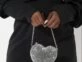Mini bag con forma de corazón