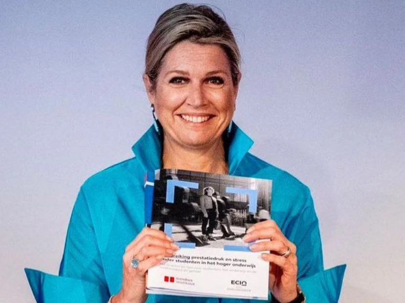 Máxima y su vestido turquesa de Natan