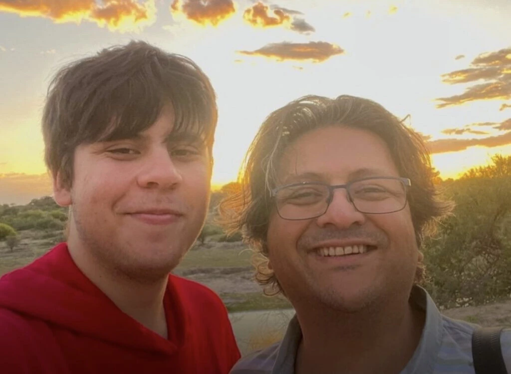 Padre e hijo, ambos murieron en Titán. Foto: Instagram.