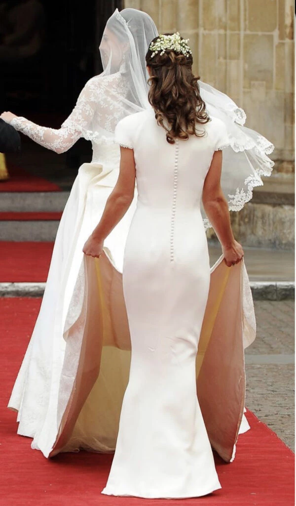 Pippa Middleton se robó todas las miradas en el casamiento de Kate. Foto: Pinterest.