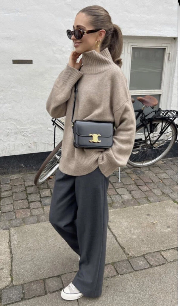 Poleras, la prenda que vamos a necesitar este invierno. Foto: Pinterest.