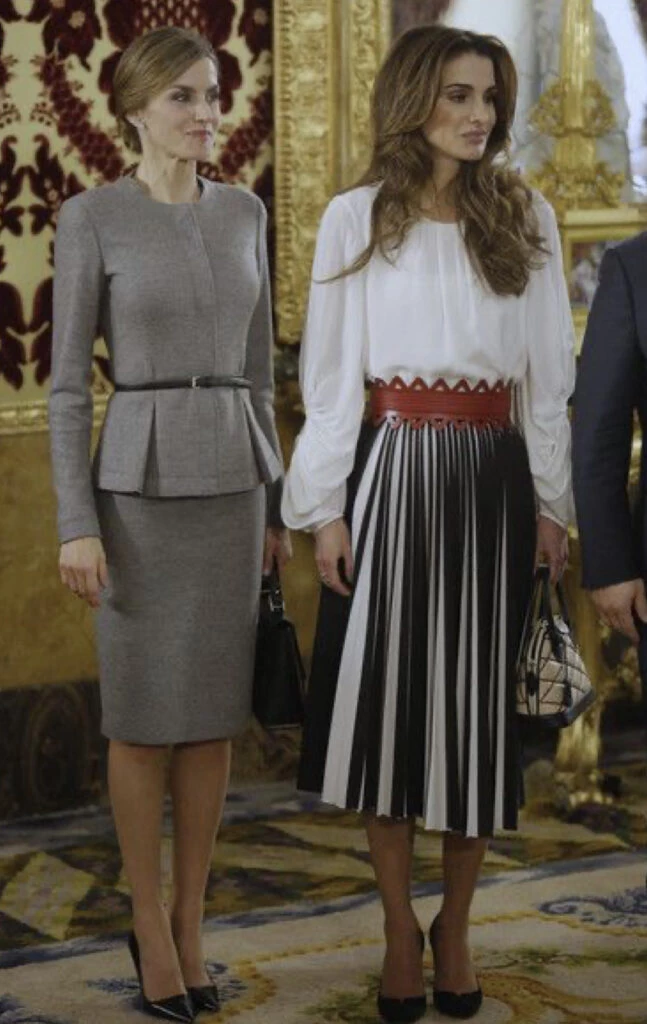 Rania y Letizia juntas en una de sus visitas