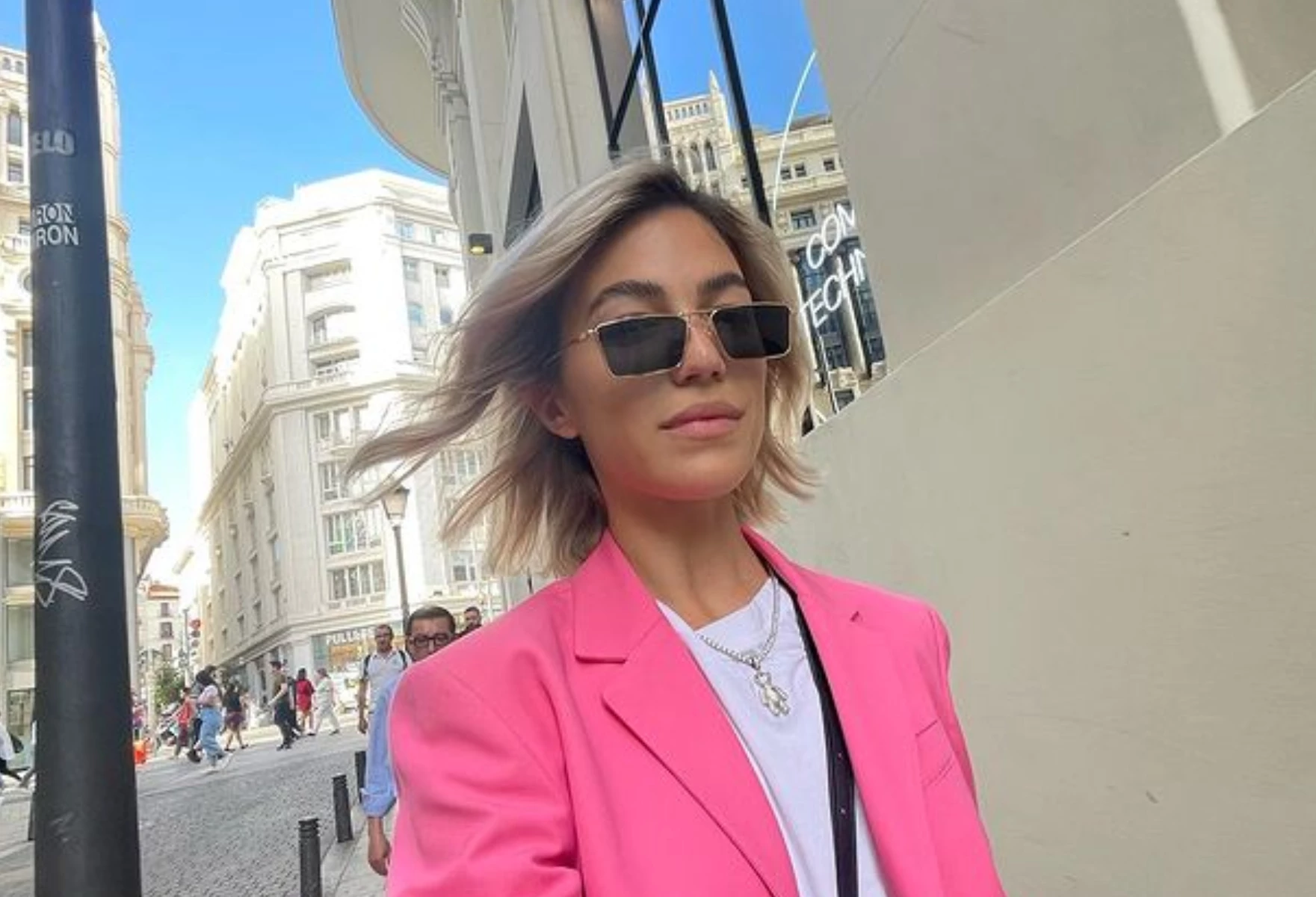 Stefi Roitman apostó a la tendencia barbiecore