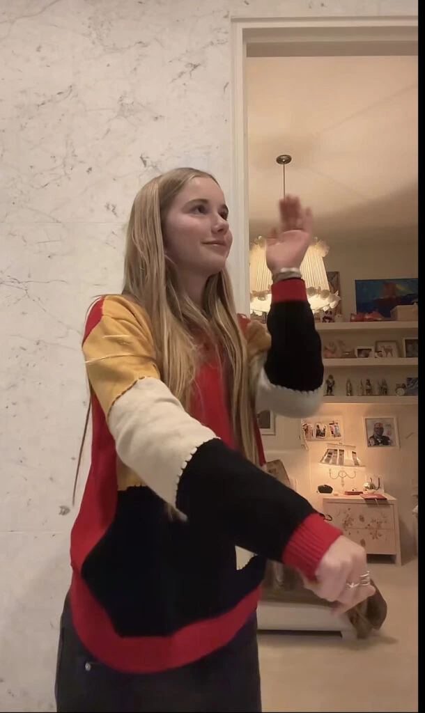 Taína Gravier apostó por uno de los colores de la temporada. Foto: TikTok.