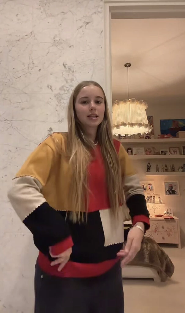 Taína Gravier apostó por uno de los colores de la temporada. Foto: TikTok.