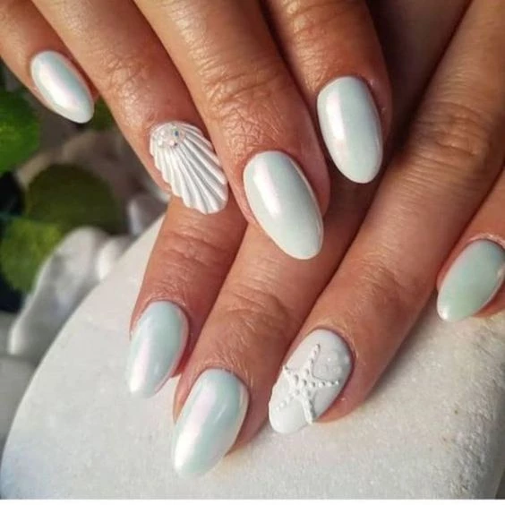 Uñas inspiradas en sirenas