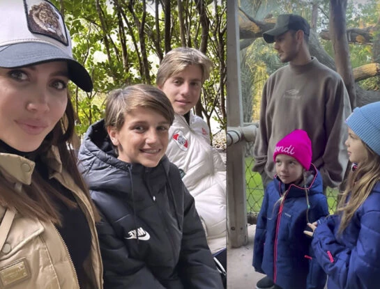 Las fotos de la salida en familia de Wanda Nara y Mauro Icardi con los cinco chicos: fueron a visitar el bioparque de Escobar